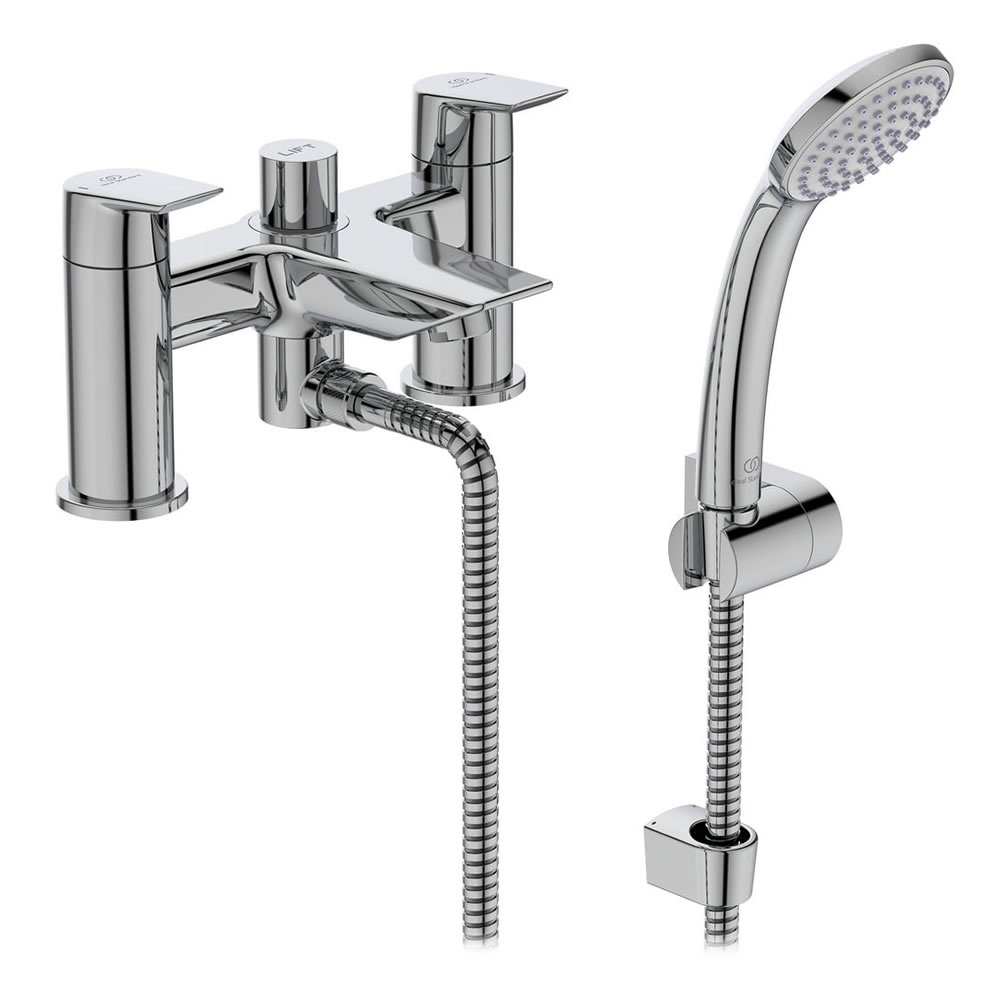 Cutout image of Ideal Standard Tesi Chrome Bath Shower Mixer Tap